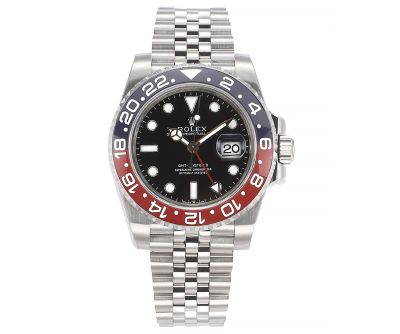 Fake ROLEX GMT-Master II Pepsi Bezel  904L Steel 3186 Movement Watch